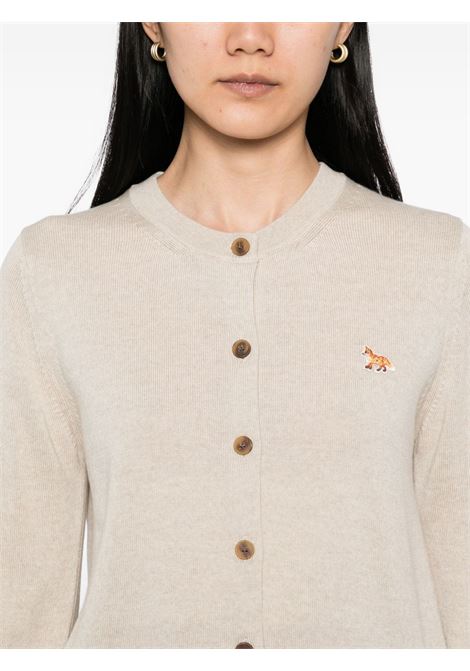cardigan baby fox regular donna beige MAISON KITSUNÉ | PW00502KT1181H218